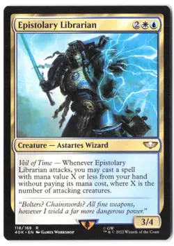 Epistolary Librarian 118 MTG 40K NM - Image 1