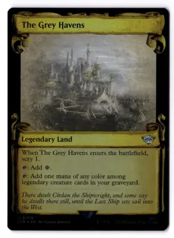 The Grey Havens NM* FOIL SHOWCASE The Lord Of The Rings 0706 mtg -UnltdCards - Image 1