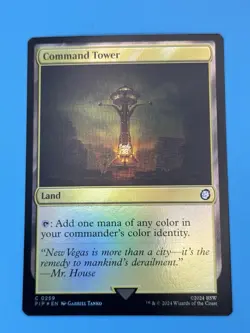 Command Tower Foil MTG Universes Beyond Fallout PIP 0259 - Image 2
