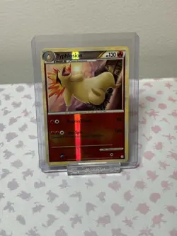 Pokemon TCG Typhlosion 32/123 HeartGold SoulSilver (HS) Reverse Holo Rare LP - Image 1