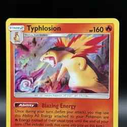 Typhlosion #42/214 HOLO RARE - 2018 Pokemon Sun & Moon Lost Thunder Holo - Image 2