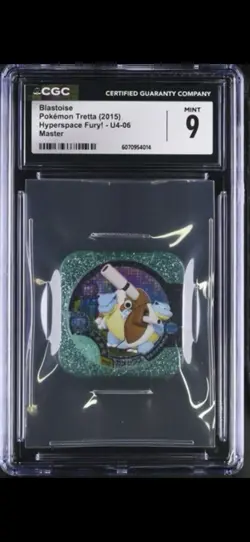 CGC 9 MINT Tretta Pokemon Japanese Arcade Chip / Coin! Mega Blastoise Holo - Image 1