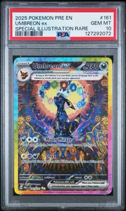 PSA 10 Umbreon Ex 161 Prismatic Evolutions SIR Pokemon Gem Mint - Image 1