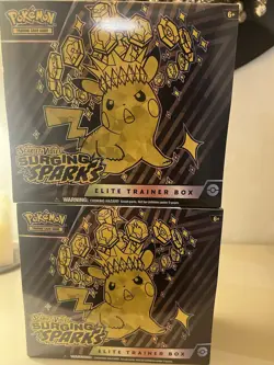 Pokemon Scarlet and Violet Surging Sparks ETB Sealed- 2 Boxes Total - Image 1