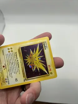 ITALIAN 15/62 Zapdos Fossil WOTC Pokemon TCG Holo Rare Card MP/HP - Image 5