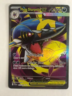Pokemon TCG Phantasmal Flames Full Art Mega Sharpedo EX 113/094 Near Mint - Image 1