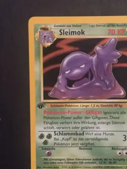 Pokemon Karte ~ Sleimok 1. Edition (28/62) Fossil Set / Deutsch Vintage Nearmint - Image 2