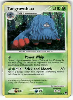 Tangrowth Great Encounters Holo Rare Pokemon Moderately played - Image 1