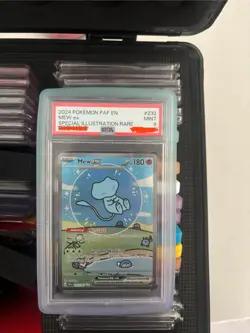 Pokemon TCG Paldean Fates Bubble Mew EX 232/091 PSA 9 Mint Special Illustration - Image 1