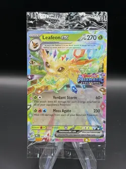 Leafeon ex 006/131 Prismatic Evolutions Stamped Promo Sealed - Pokemon TCG - Image 1