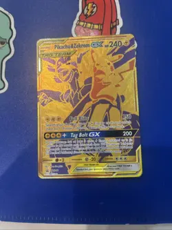 Pokemon TCG Pikachu & Zekrom GX Sun & Moon SM248 Holo Promo Card - Image 2
