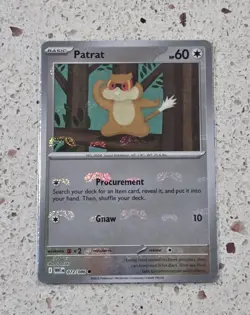 2025 Pokemon SV White Flare Patrat Reverse Holo Master Ball Common #072/086 - Image 1