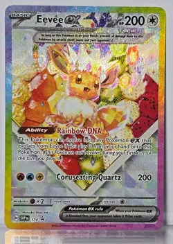Pokemon TCG Eevee EX 174 Prismatic Evolutions Black Star Promo Card - Image 1