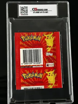 1999 Pokemon CG 9.5 MERLIN TOPPS Sticker Pack TCG Graded PSA CGC Pikachu Sealed - Image 2