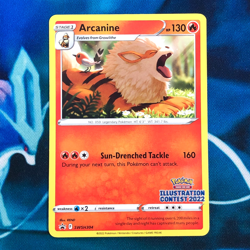 Arcanine - SWSH304 - Illustration Contest Promo Rare - Pokemon Card - NM - Image 1