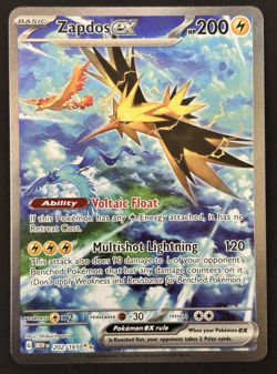 Pokemon TCG Zapdos EX 202/165 SIR 151 Trading Card - Image 1