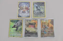 Pokemon TCG 5 Holo Full Art Cards Various Sets (J3040G) - Image 1