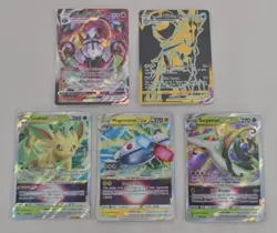Pokemon TCG 5 Pokemon VStar/VMax Holos Various Sets (J3034G) - Image 1