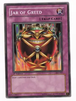 Yu-Gi-Oh! Jar of Greed SKE-047 Common 1st Edition NM - Image 1