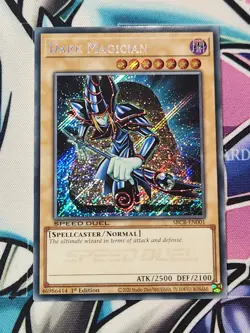 SBCB-EN001 Dark Magician Secret Rare 1st Edition Speed Duel YUGIOH - Image 1