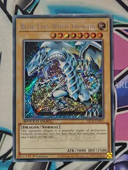 Blue-Eyes White Dragon SBCB-EN087 Secret Rare 1st Edition YUGIOH Speed Duel - Image 1