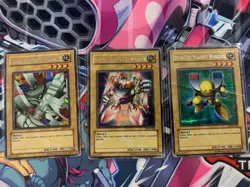 Yu-Gi-Oh! Magnet Warrior DOR-E001 / DOR-E002 / DOR-E003 Secret Rare Promo Set - Image 1