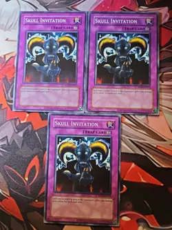 3x Skull Invitation RP02-EN014 Retro Pack 2 2020 Date Reprint Unlimited NM - Image 1