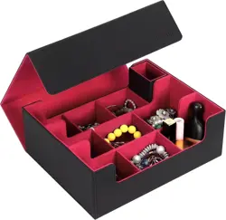 Deck Case for Trading Cards 1800+, PU Leather Commander Deck Box Organizer Holde - Image 5