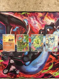 Pokemon Black Bolt And White Flare Illustration Rare Card Lot (4) - Image 1