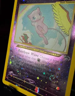 Southern Islands Mew 1/18 Reverse Holo LP Swirl Promo Pokemon Card English WOTC - Image 3