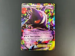 Gengar EX 34/119 XY Phantom Forces Ultra Rare Pokemon Card - Moderately Played - Image 1