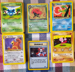 Vintage Pokemon Card Lot 100+ w/ 2 Holos - Dark Vileplume, Rocket’s Sneak Attack - Image 1