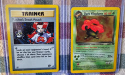 Vintage Pokemon Card Lot 100+ w/ 2 Holos - Dark Vileplume, Rocket’s Sneak Attack - Image 2