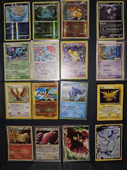 LOT 16 CARDS POKEMON PLAYED POOR NO GOLD STAR UMBREON LV.X PSA EX - Image 1