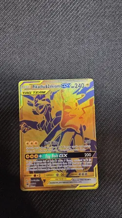 Pikachu & Zekrom GX Tag Team #SM168 & SM248 Pokemon Cards - Image 3