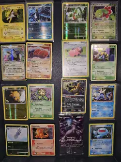 LOT 16 POKEMON CARDS PLAYED/POOR NO GOLD STAR - Image 1