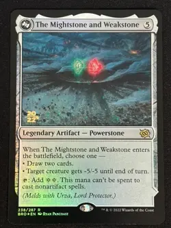 1x MTG The Mightstone and Weakstone (Foil) - Prerelease Cards (PRE) (BRO) #238 - Image 1