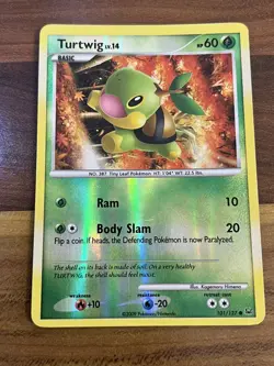 TURTWIG 101/127 HOLO POKEMON CARD (PLATINUM SET) - Image 1