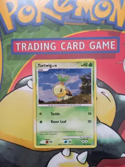 Turtwig 103/130 Cosmos Holo Diamond & Pearl Pokemon Card - Swirl - Image 1