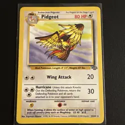 Pidgeot 24/64 Jungle Rare Non-Holo Vintage Pokemon TCG Card NM - Image 1