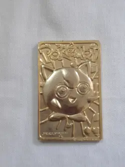 NINTENDO Pokemon Jigglypuff 1999 Burger King promo 23K gold plated trading card - Image 1