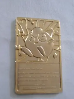NINTENDO Pokemon Jigglypuff 1999 Burger King promo 23K gold plated trading card - Image 4