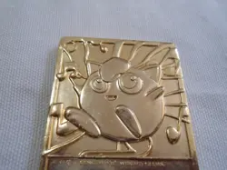 NINTENDO Pokemon Jigglypuff 1999 Burger King promo 23K gold plated trading card - Image 5