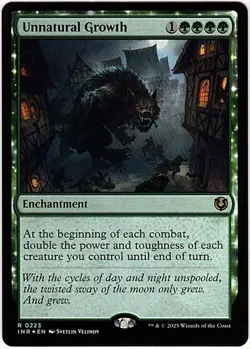 MTG Innistrad Remastered Unnatural Growth NM Foil (Rare) - Image 2