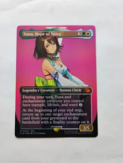 Yuna, Hope of Spira (Borderless) Final Fantasy Foil - Image 1