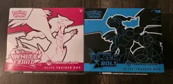 Pokemon TCG Pokemon Center Black Bolt & White Flare ETB Set Of 2 Factory Sealed - Image 1