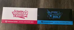 Pokemon TCG Pokemon Center Black Bolt & White Flare ETB Set Of 2 Factory Sealed - Image 2
