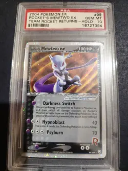 Pokemon Rocket's Mewtwo ex EX Team Rocket Returns Ultra Rare #99 PSA 10 - Image 1