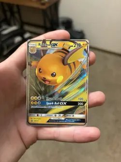 Pokemon TCG Raichu Gx SM213 Black Star Promo Holo NM. - Image 1