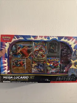 Pokemon TCG Mega Lucario ex Premium Figure Collection Box Factory Sealed NEW - Image 1